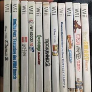 Various Wii games.